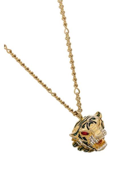 logo gucci tiger|Gucci tiger head necklace.